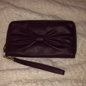 Purple Bow Wallet